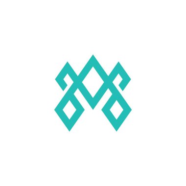 M or MM initial letter logo design vector.