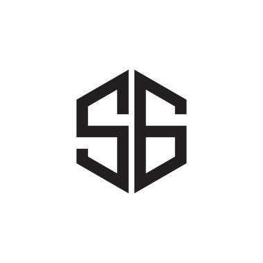 SG or GS initial letter logo design vector.