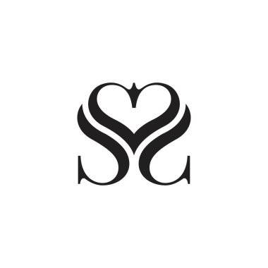SS or S initial letter logo design vector.