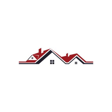 Roof and home logo vector design concept. Real estate logo.