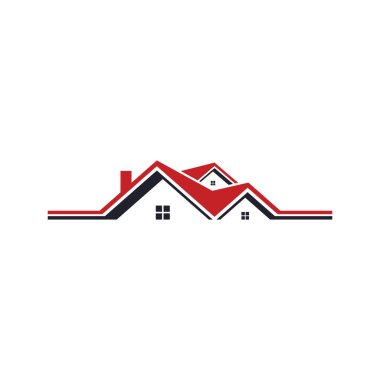 Roof and home logo vector design concept. Real estate logo.