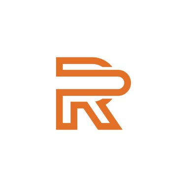 Initial letter R initial logo design concept.
