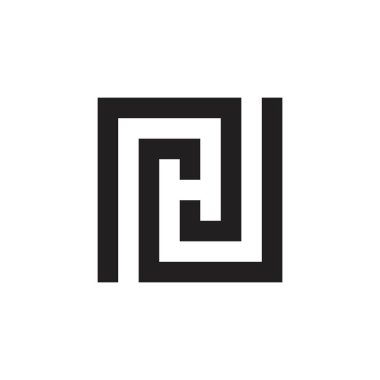 PH or HP Letter Logo Design Template Vector