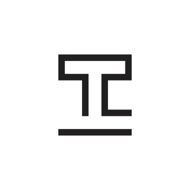 Initial letter T logo design template vector.