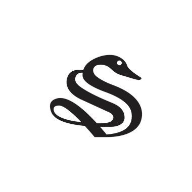 Swan logo design vector concept. Swan icon