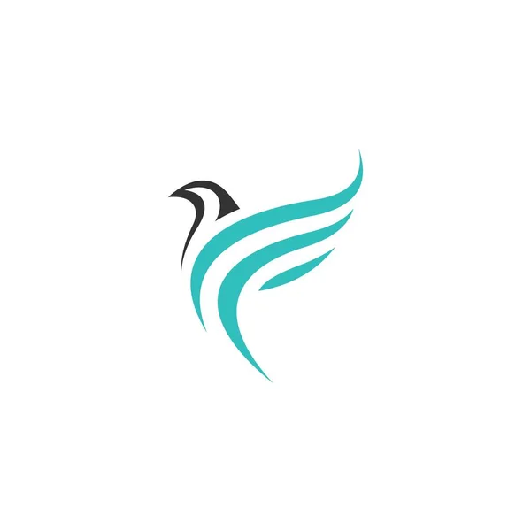 Falcon Logo Template Icon Vector Illustration Design White Background — 스톡 벡터