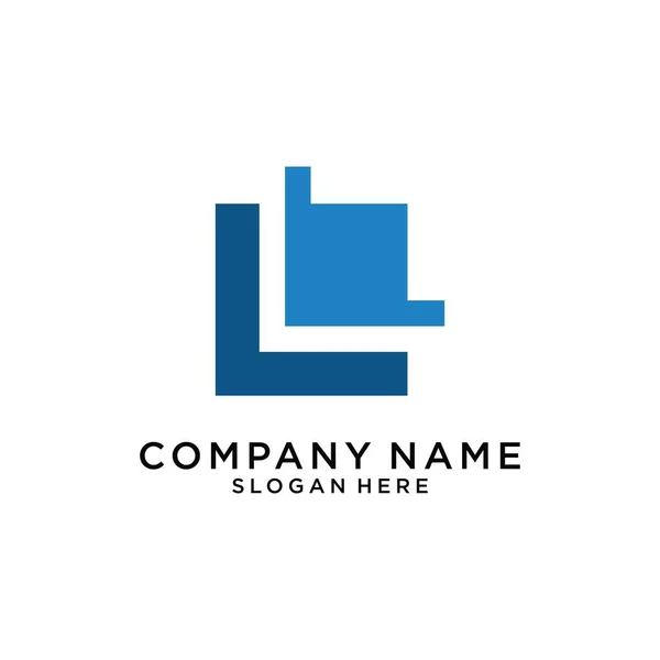 Initial Letter Logo Icon Design Template White Background — Vector de stock