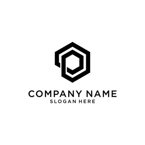Letter Logo Design Template Vector White Background — Wektor stockowy