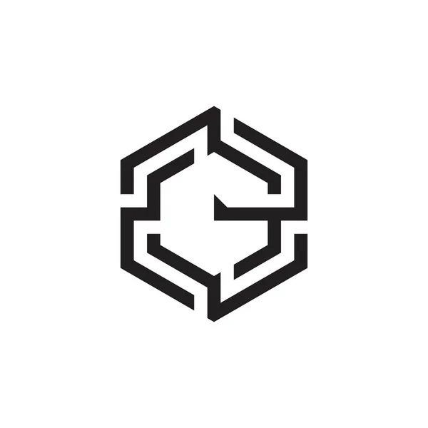 Initial Letter Logo Design Concept White Background — Vector de stock