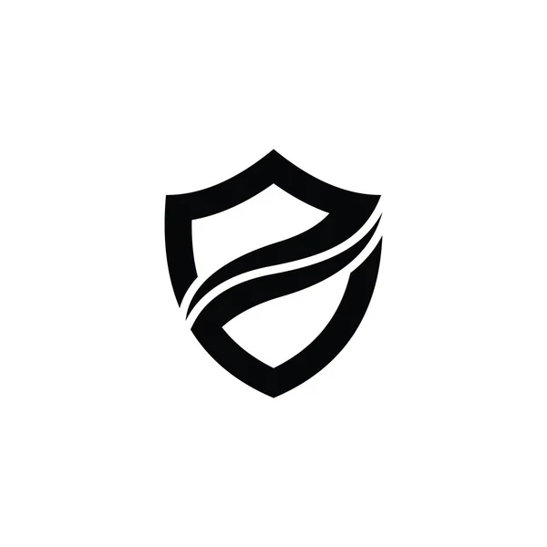 Letter Security Logo Technology Your Company Shield Logo Security Data — Image vectorielle