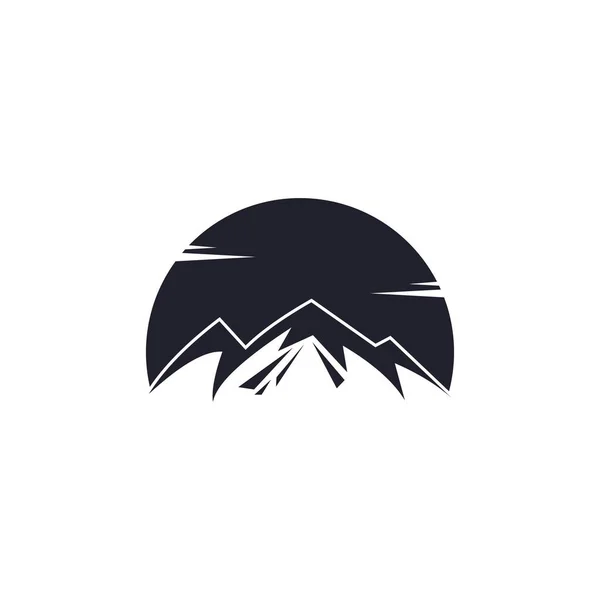 Горный Векторный Дизайн Логотипа Шаблона Логотип Горы Горная Символика — стоковый вектор