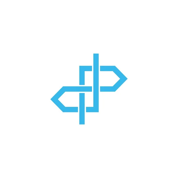 Letter Logo Design Template Vector — ストックベクタ