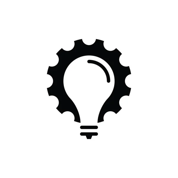 Gear Bulb Logo Vector Icon Design Template — Stock Vector