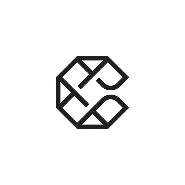 Αρχικό Γράμμα Vector Logo Design Concept — Διανυσματικό Αρχείο