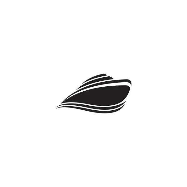 Boat Logo Icon Vector Illustration Concept — Stock Vector