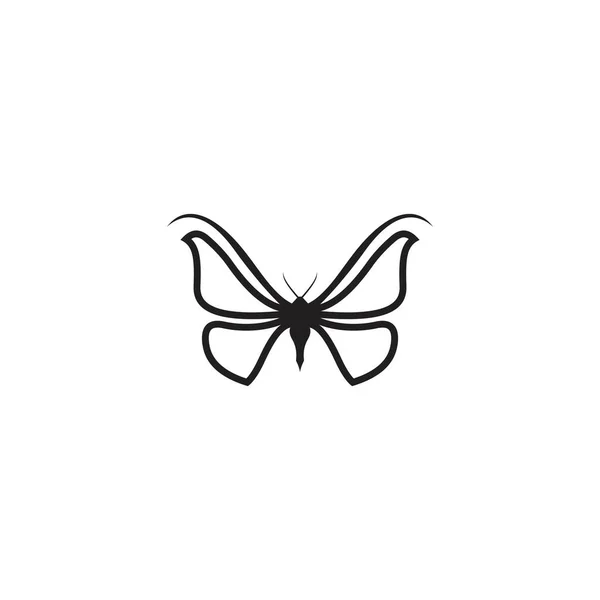 Butterfly Vector Logo Design Template Butterfly Icon — Archivo Imágenes Vectoriales