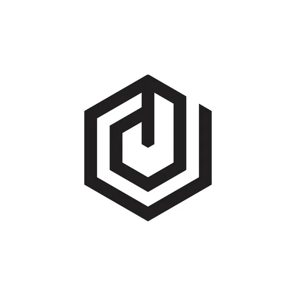 Initial Letter Logo Design Vector Template — 图库矢量图片