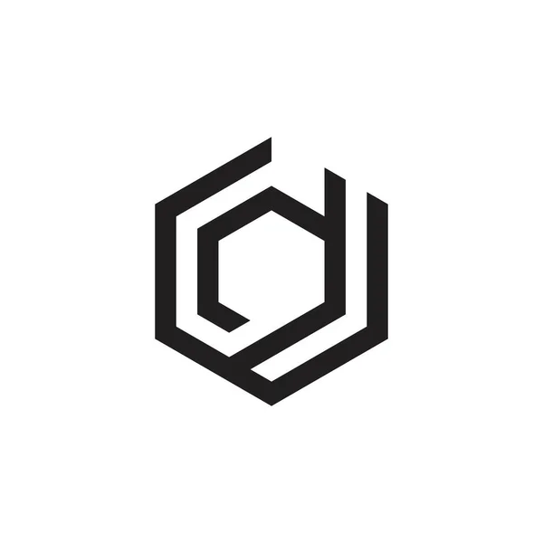 Initial Letter Logo Design Vector Template — 图库矢量图片