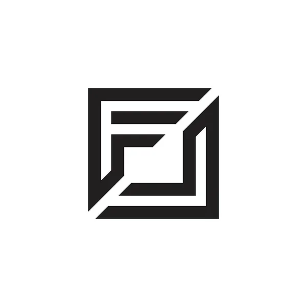 Initial Letter Logo Design Vector — 스톡 벡터