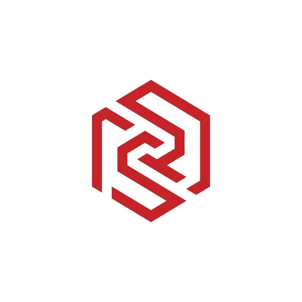 Initial Letter Initial Logo Design Concept — Stockový vektor
