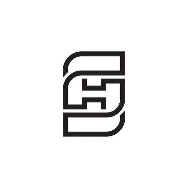 Initial Letter Logo Design Monogram — 스톡 벡터