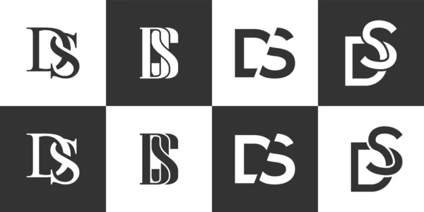 Uppsättning Eller Ursprungliga Bokstäver Logotyp Design — Stock vektor