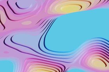 3D rendered gradient platforms in soft pastel colors Composition of geometric shapes with empty space to show product design. Minimalistic banner background.