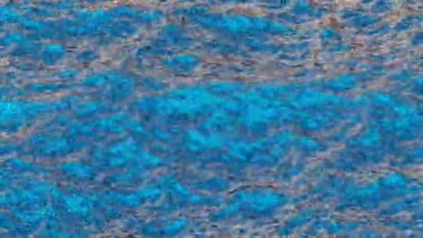 Океан Блакитною Водою Море Хвилі Відмінна Якість Циклу Анімації Захід — стокове відео