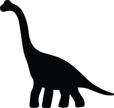 Brachiosaurus Jurassic Dinosaur Dino Animal Vector . Vector illustration