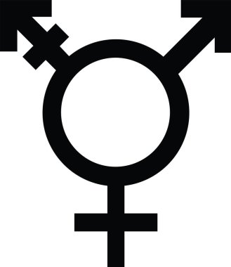 Inclusive Icon Sexuality Sign Symbol LGBTQ Bisexual. Vector illustration