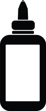 White Glue Arts and Crafts School College Teacher STudent. Vector illustration