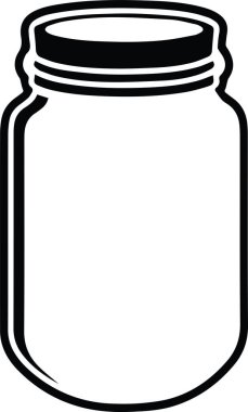 Mason Jar Kitchen Canning Food Vector Container. Vector illustration