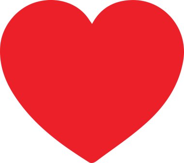 Heart Shape Love Graphic Clipart Vector Logo Icon . Vector illustration