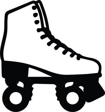 Roller Blades Skates Skating Skate Skater Vector. Vector illustration