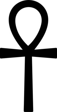 Ancient Egypt Egyptian Tomb God Eternal Key. Vector illustration