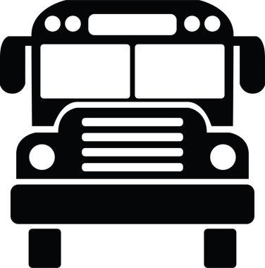 School Bus Public Transit Transportation Safety Students Kids. Vector illustration