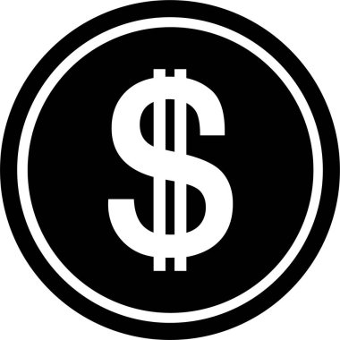 Para Para Simgesi Para Birimi Vektör Bankası Sembol Hazinesi. Vektör illüstrasyonu