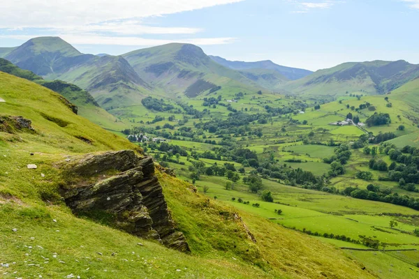 Hiking trail up Catbells in The Lake District National Park