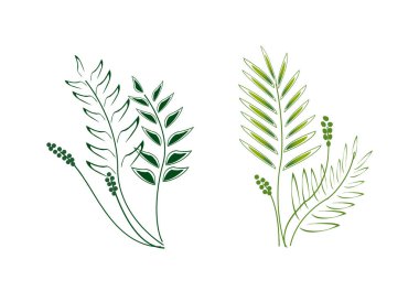 beautiful simple flower in vector