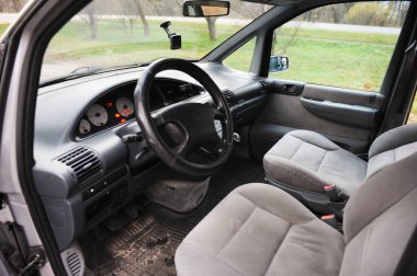 Belarus, Minsk -24.11.2020: Lancia Z (Zeta) 1998 yılında Fransa 'daki Sevel Nord fabrikasında üretilen Citroen, Peugeot, Fiat ve Lancia markalarından büyük MPV..