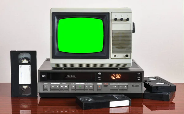 Stary Srebrny Telewizor Vintage Białym Ekranem Aby Dodać Nowe Obrazy — Zdjęcie stockowe
