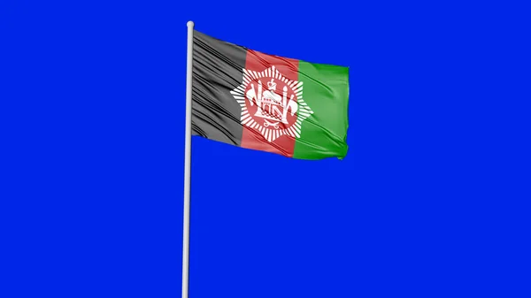 Развевающийся Флаг Афганистана — стоковое фото