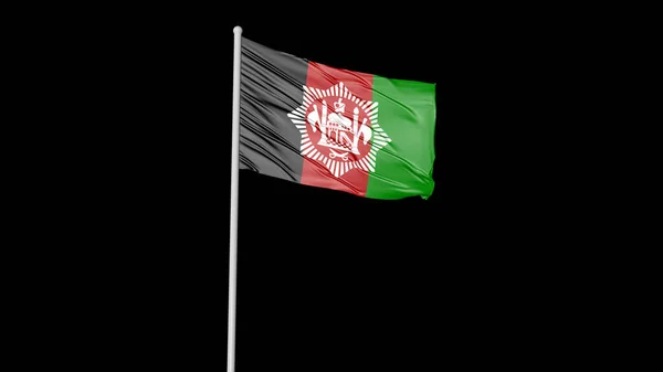 Afghanistan National Flag Flying Image