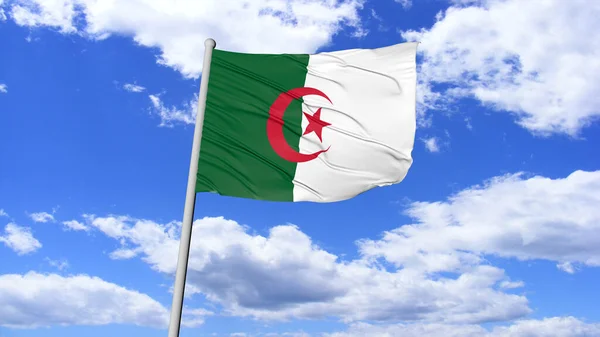 Algeria National Flag Flying Image
