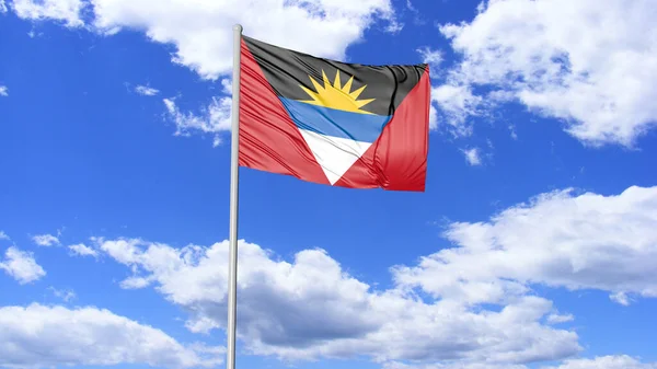 Imagem Bandeira Antígua Barbuda — Fotografia de Stock