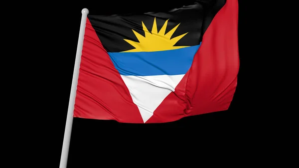 Imagem Bandeira Antígua Barbuda — Fotografia de Stock