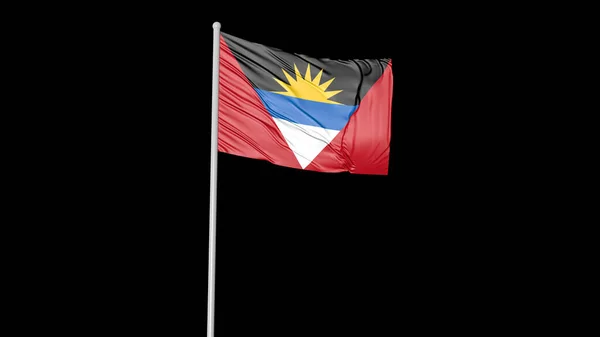 アンティグア バーブーダの旗のイメージ — ストック写真