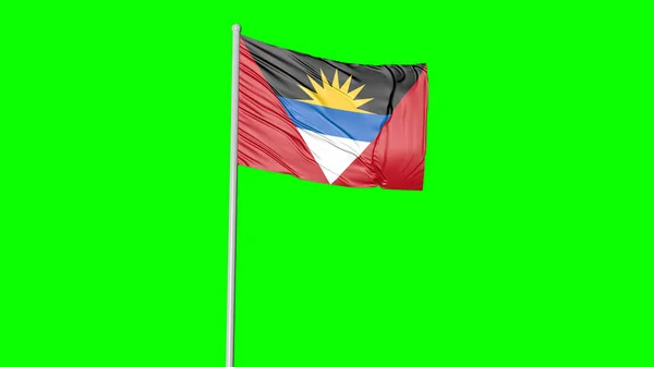 Прапор Антигуа Барбуда Зображення — стокове фото