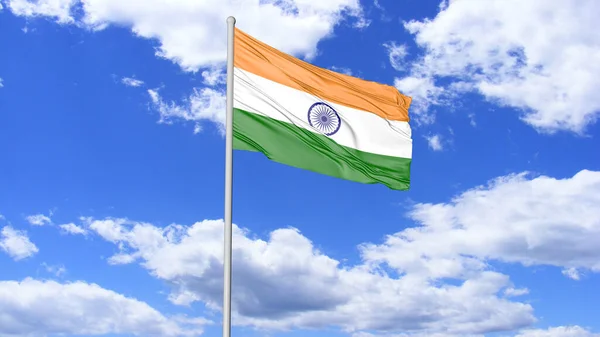 Indian National Flag Flying 4K