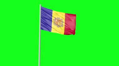 Albania National Flag Flying Video HD 4K